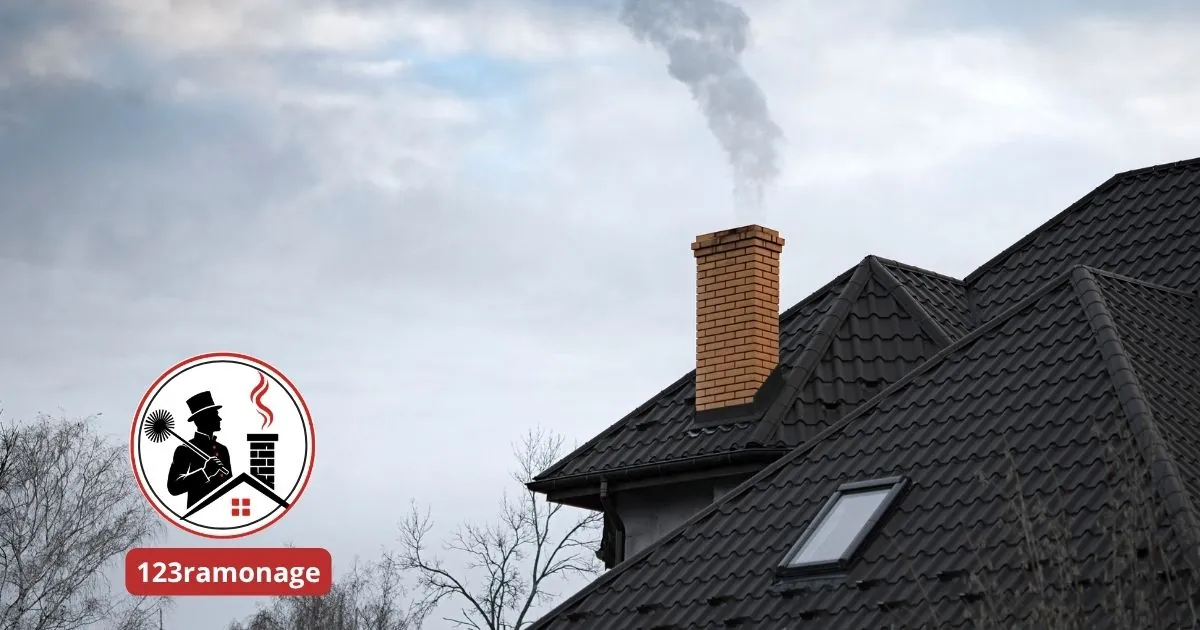 Remise du certificat de ramonage après vérification d'une cheminée fonctionnelle